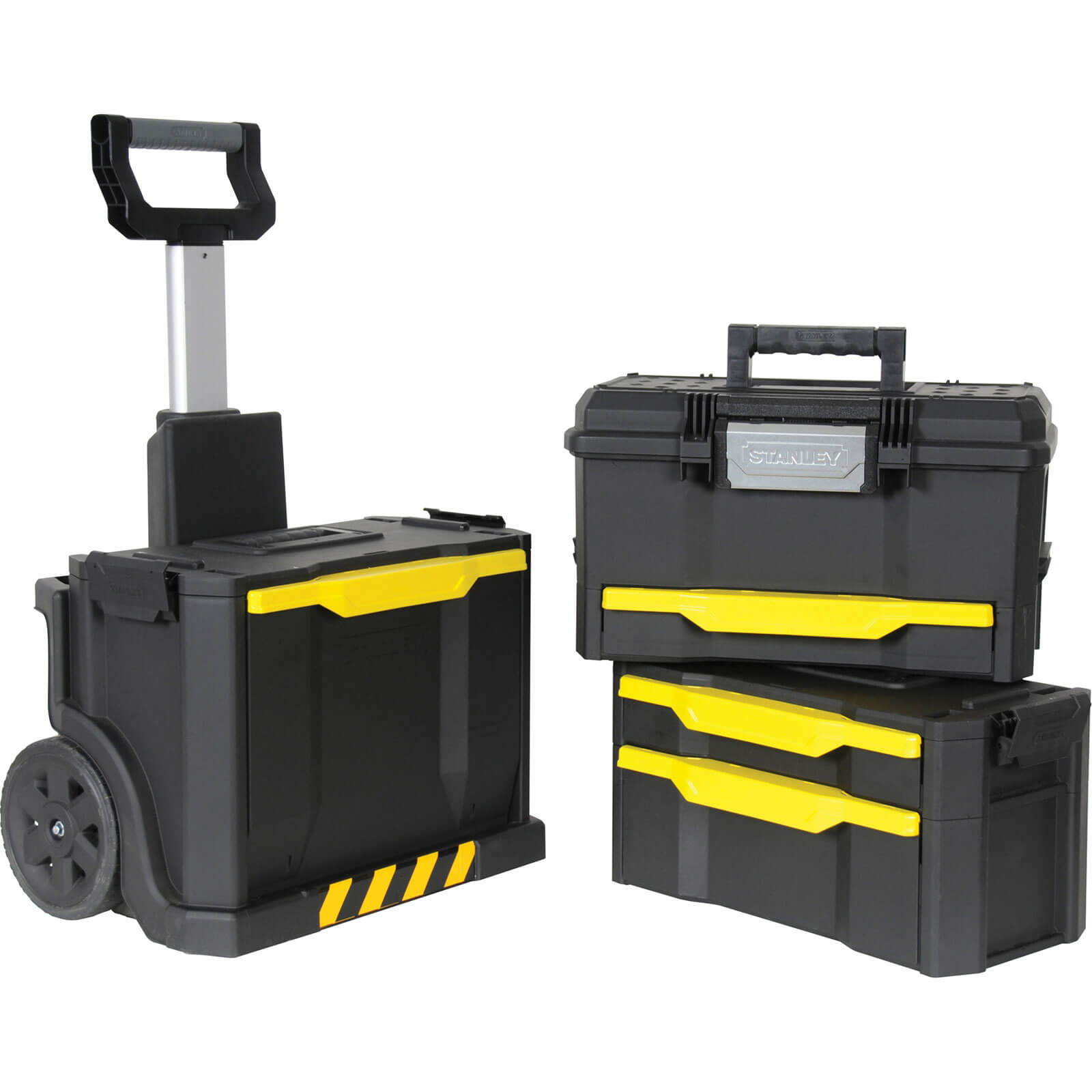 Image of Stanley Rolling Wheeled Workshop Tool Box Stack