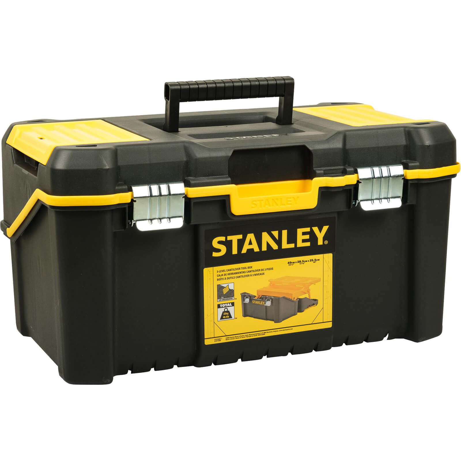Image of Stanley Essentials Cantilever Tool Box 490mm 285mm 255mm
