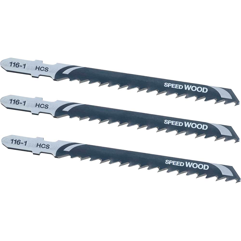 Stanley Speed Cutting T Shank Jigsaw Blades for Wood Pack of 3