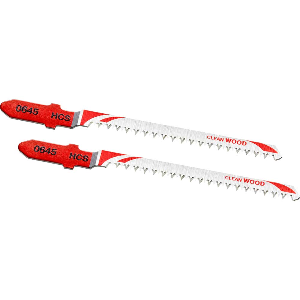 Stanley FatMax Clean Cutting T Shank Jigsaw Blades for Wood Pack of 2