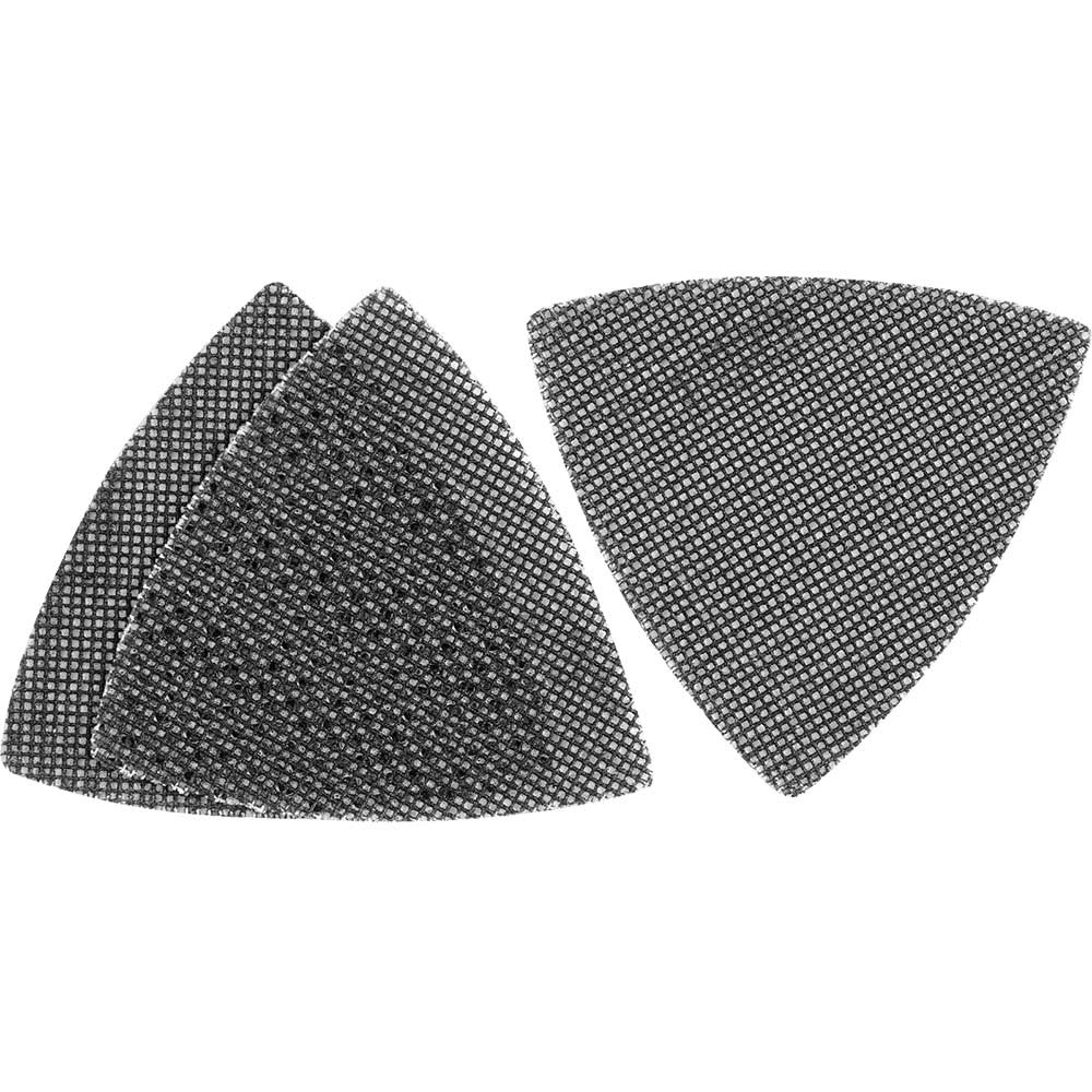 Stanley Hook and Loop Mesh Delta Sanding Sheets 95mm x 95mm 120g Pack of 3
