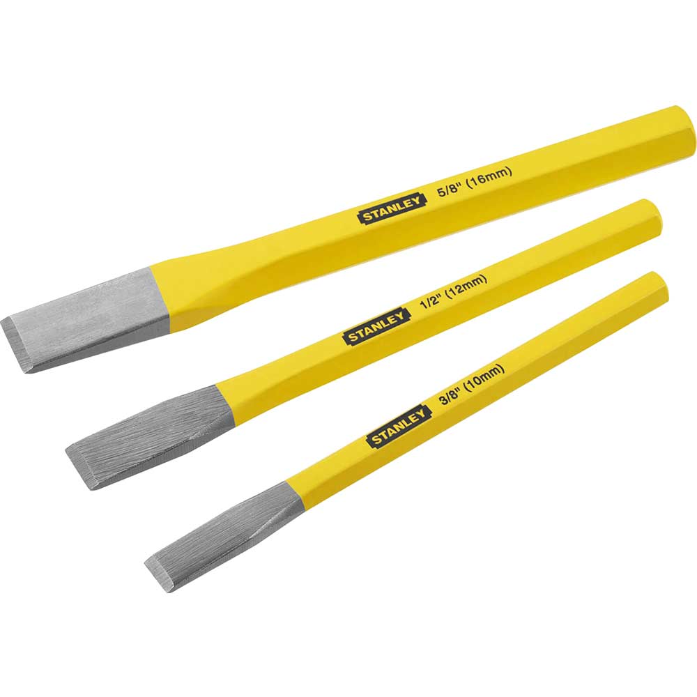 Image of Stanley 3 Piece Cold Chisel Set