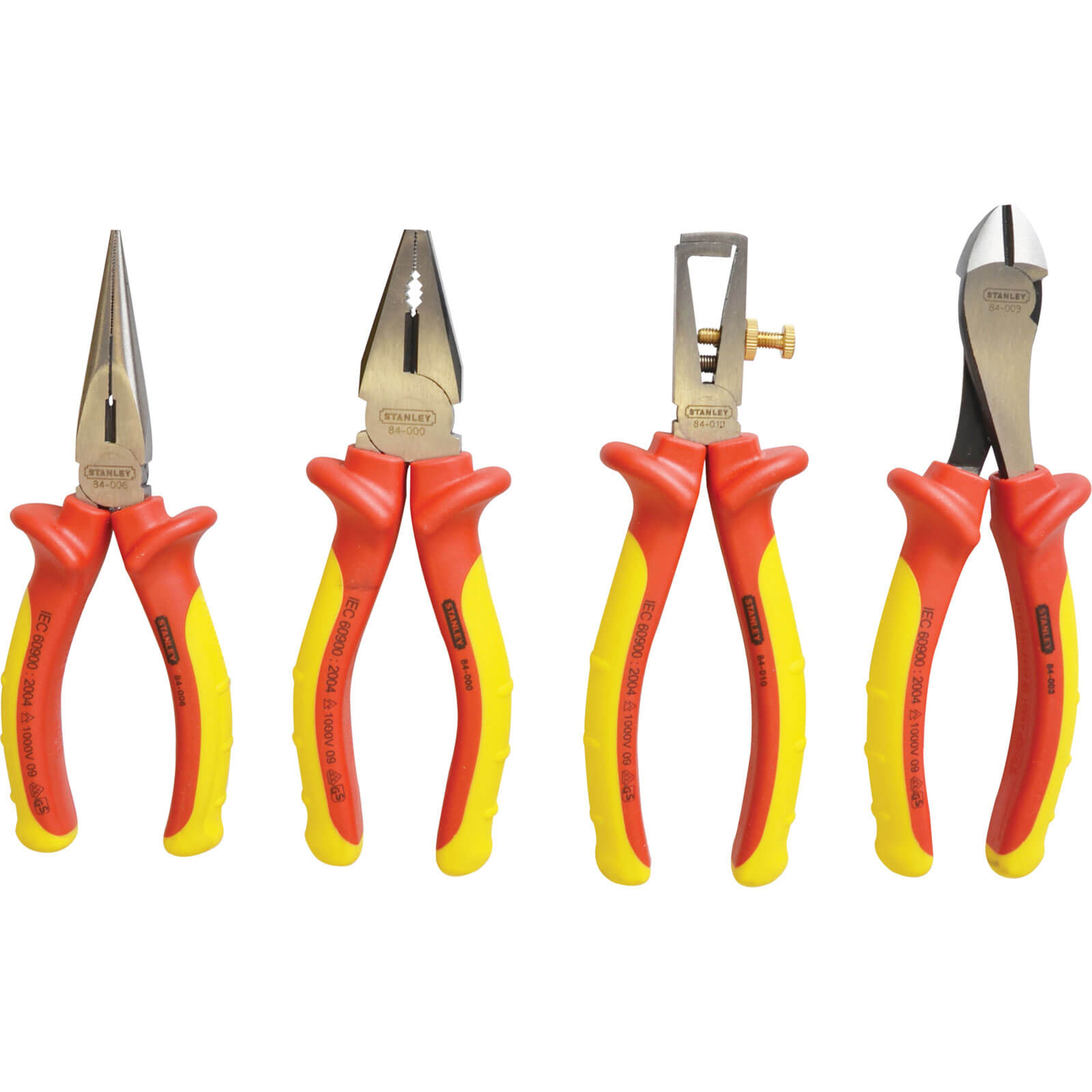 Image of Stanley FatMax 4 Piece VDE Insulated Plier Set
