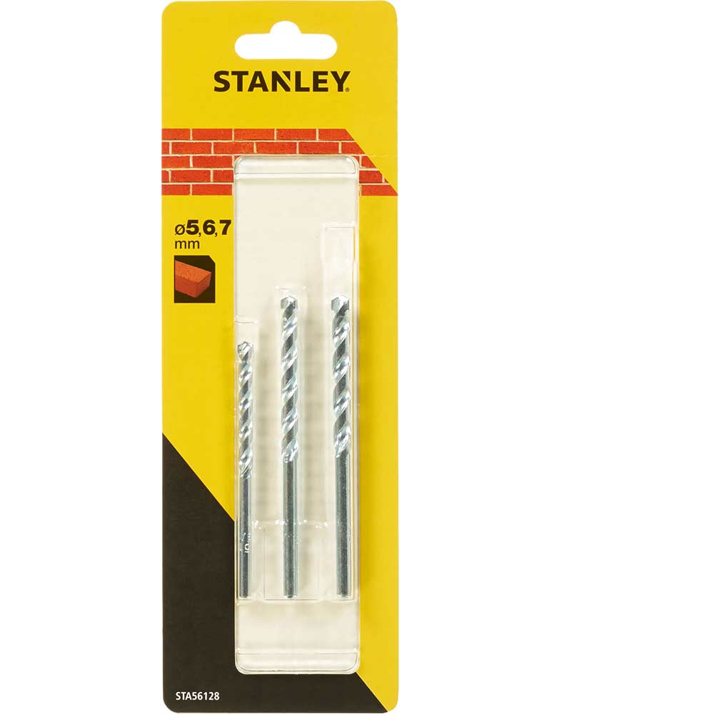 Photos - Drill Bit Stanley 3 Piece Masonry  Set STA56128 