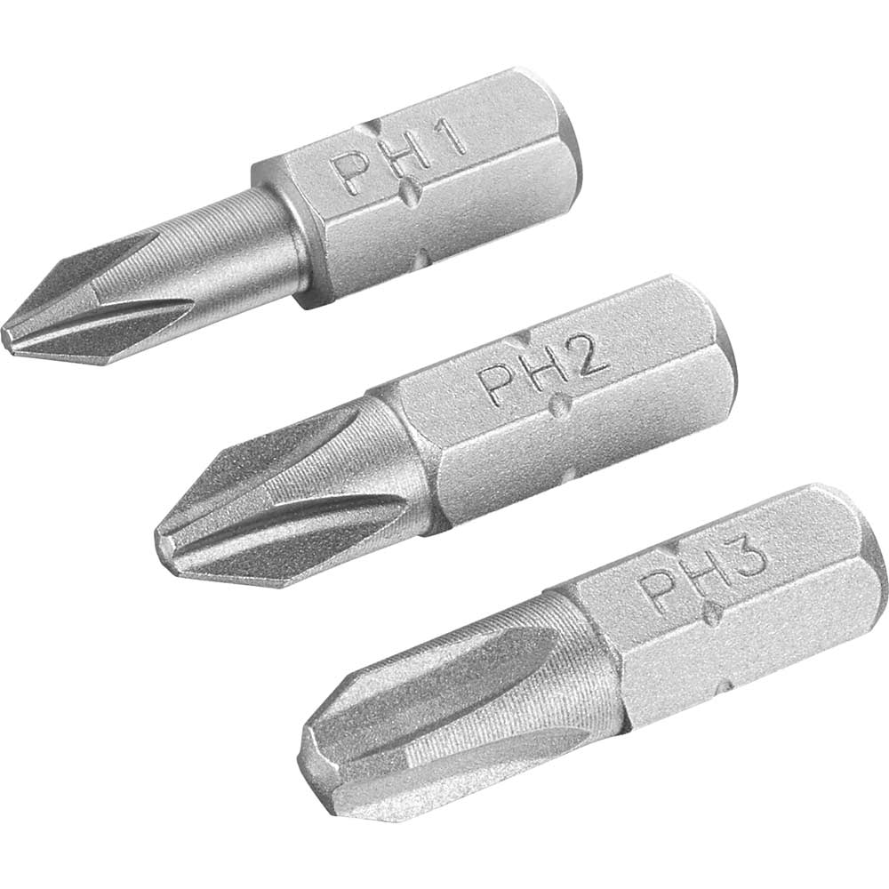 Stanley 3 Piece Phillips Screwdriver Bit Set