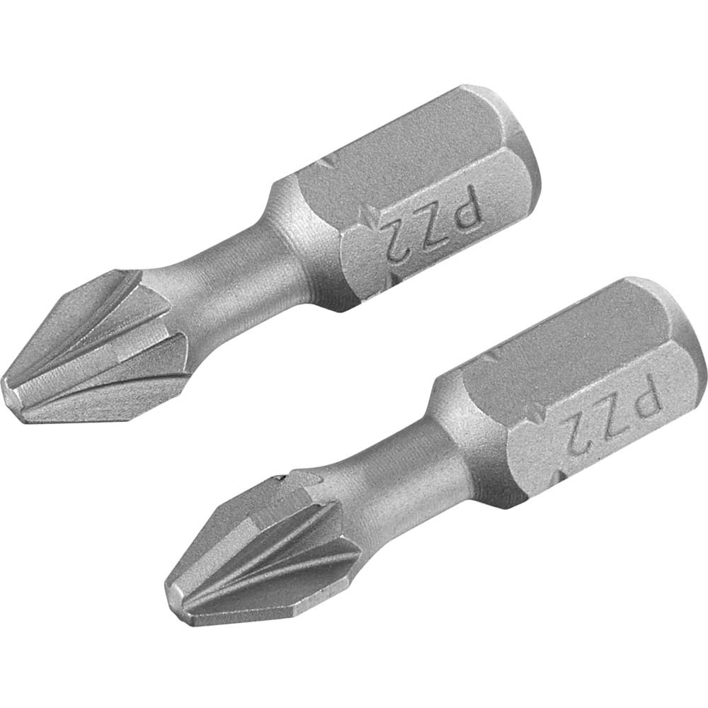 Stanley Pozi Torsion Screwdriver Bits PZ2 25mm Pack of 2