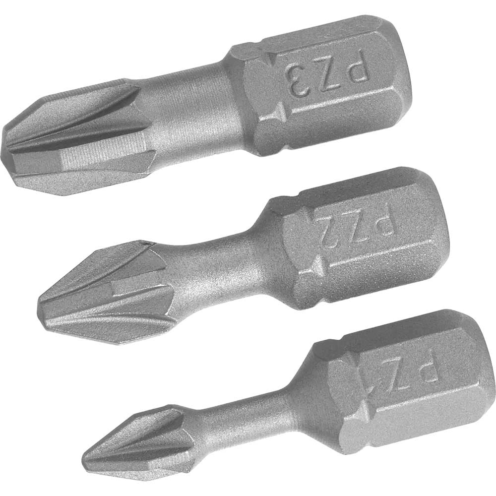 Photos - Bits / Sockets Stanley FatMax 3 Piece Pozi Torsion Screwdriver Bit Set STA62043 