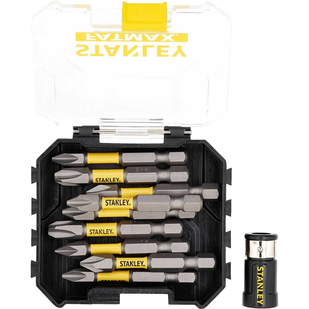 Stanley FatMax Impact Phillips Screwdriver Bits and Ring Magnet Assorted Phillips 50mm Pack of 10