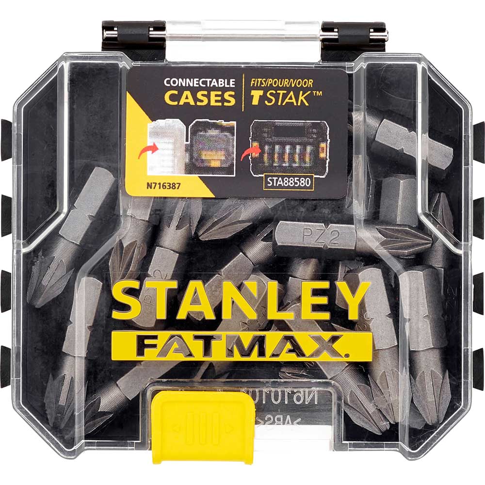 Stanley FatMax Bulk Pozi Screwdriver Bits PZ2 25mm Pack of 20