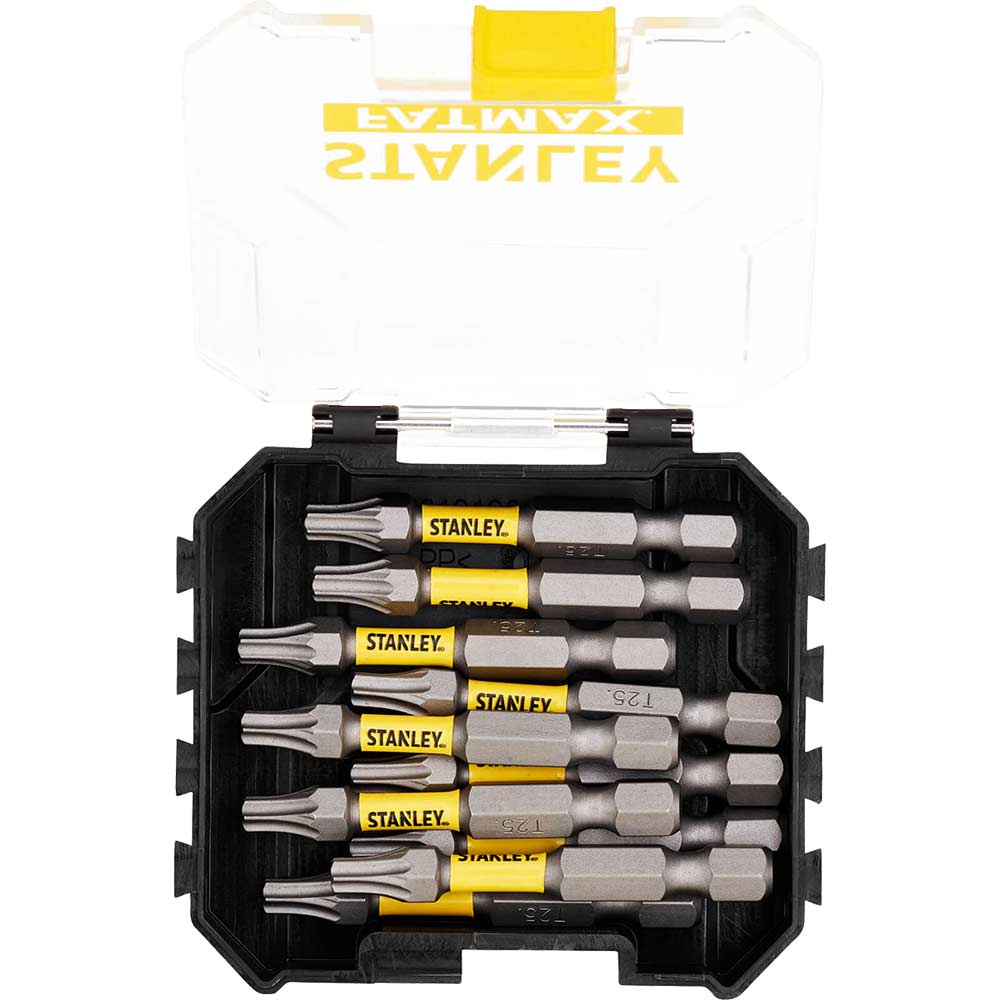 Stanley FatMax Bulk Storage Impact Torx Screwdriver Bits T25 50mm Pack of 10