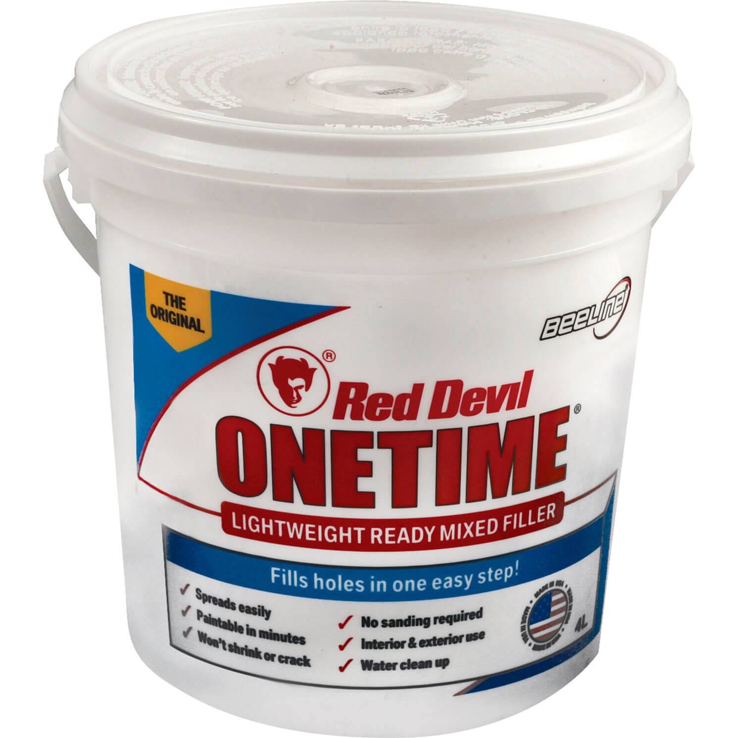 Image of Red Devil Onetime Ready Mixed Filler 4l