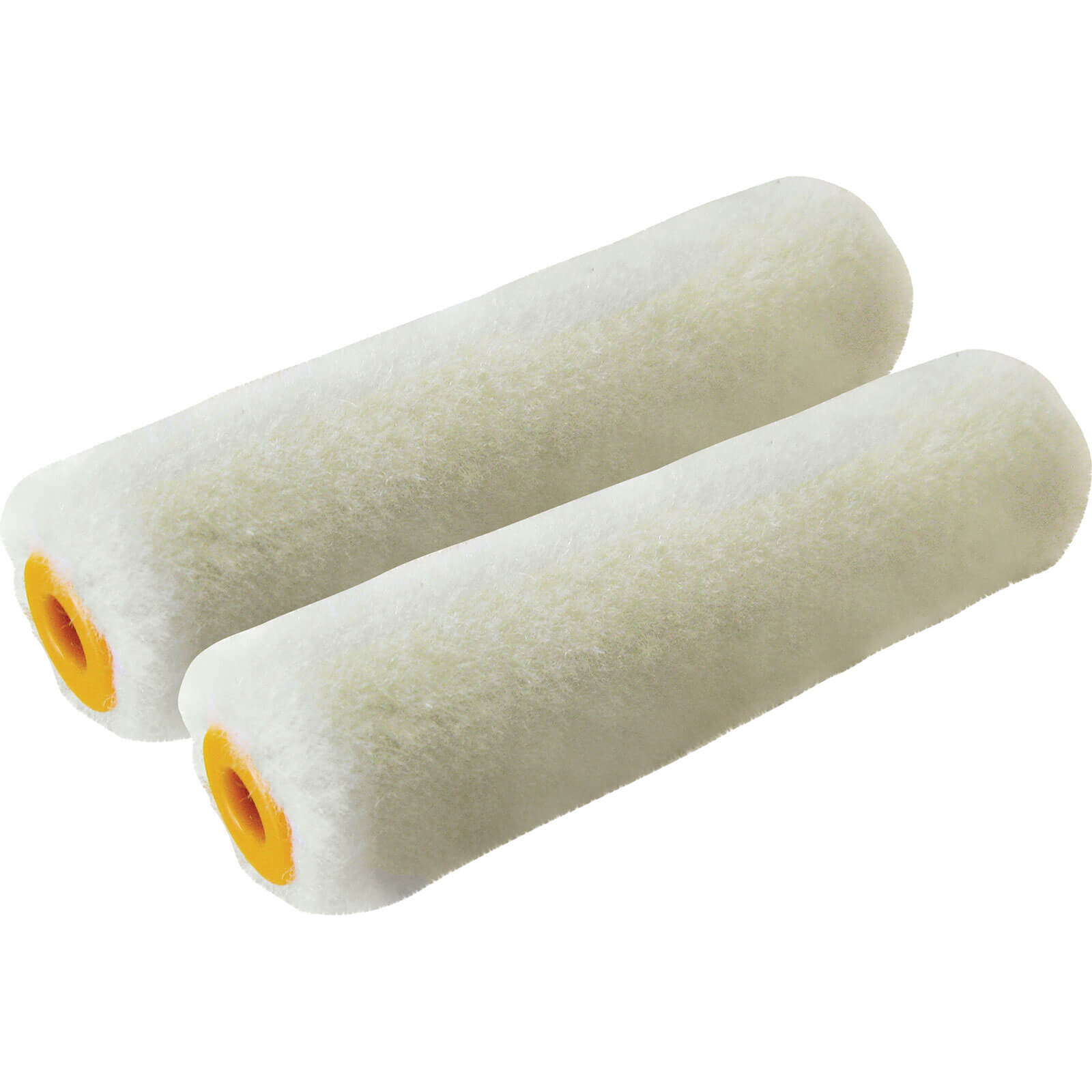 Image of Stanley Mini Mohair Gloss Paint Roller Sleeve 100mm Pack of 2