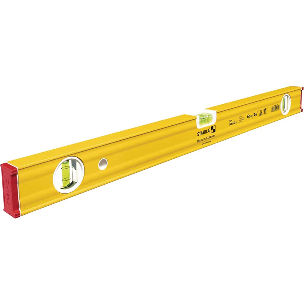 Image of Stabila 80 AS-2 3 Vial Spirit Level 24" / 60cm