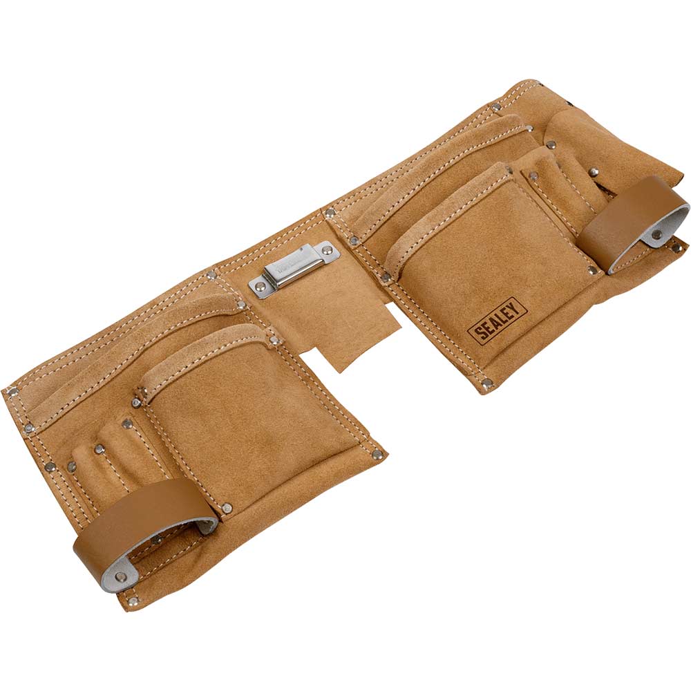 Sealey Double Pouch Leather Tool Belt