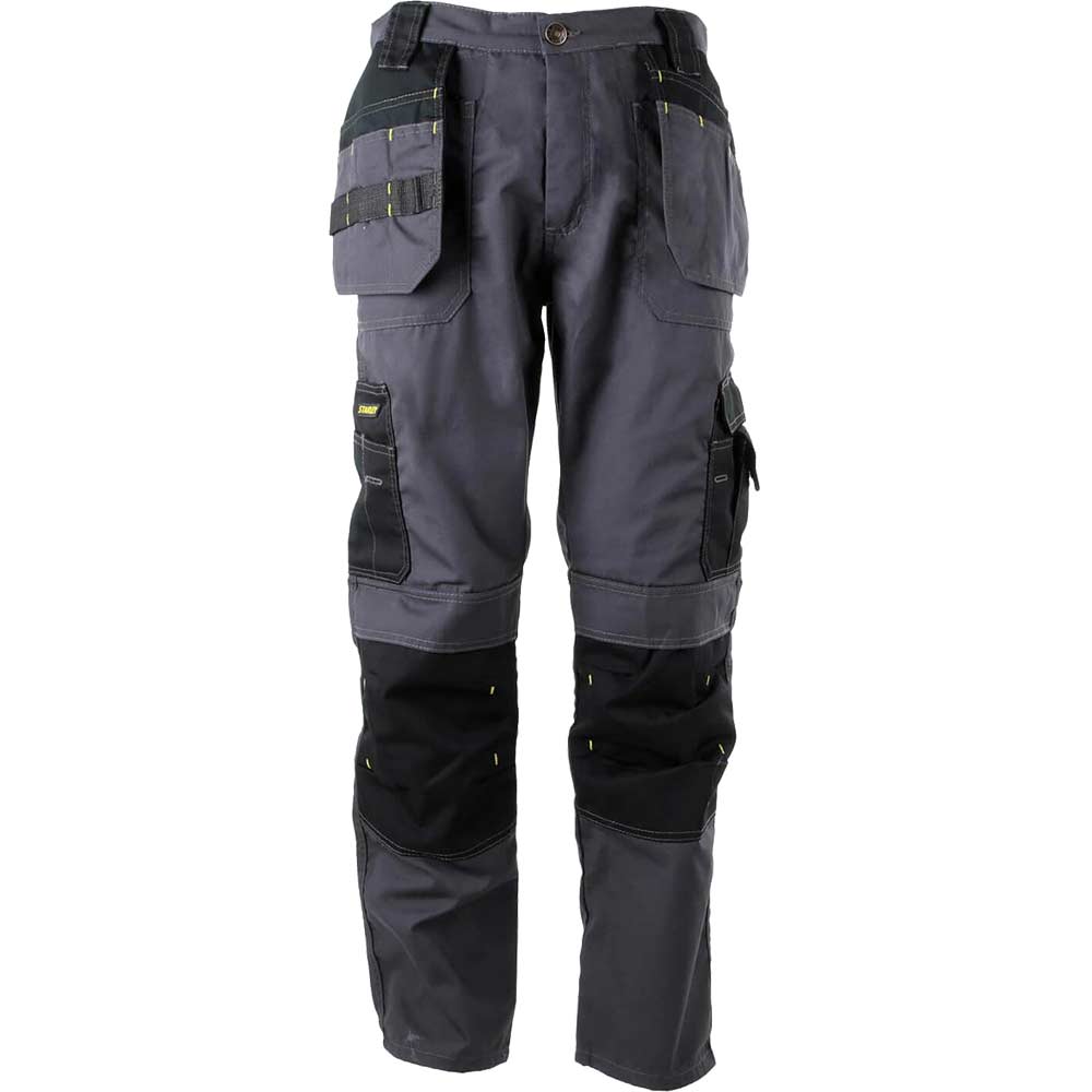 Stanley Huntsville Holster Work Trousers Grey / Black 38" 31