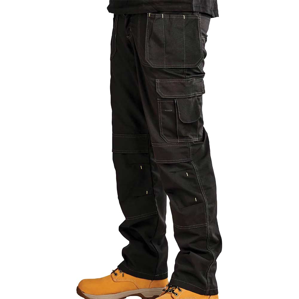Stanley Iowa Holster Pocket Work Trousers Black 30" 29