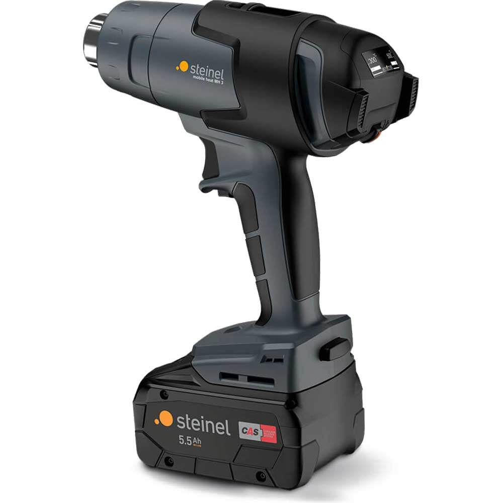 Image of Steinel MH 3 18v CAS Cordless Professional Hot Air Heat Gun 1 x 5.5ah Li-ion Charger Case