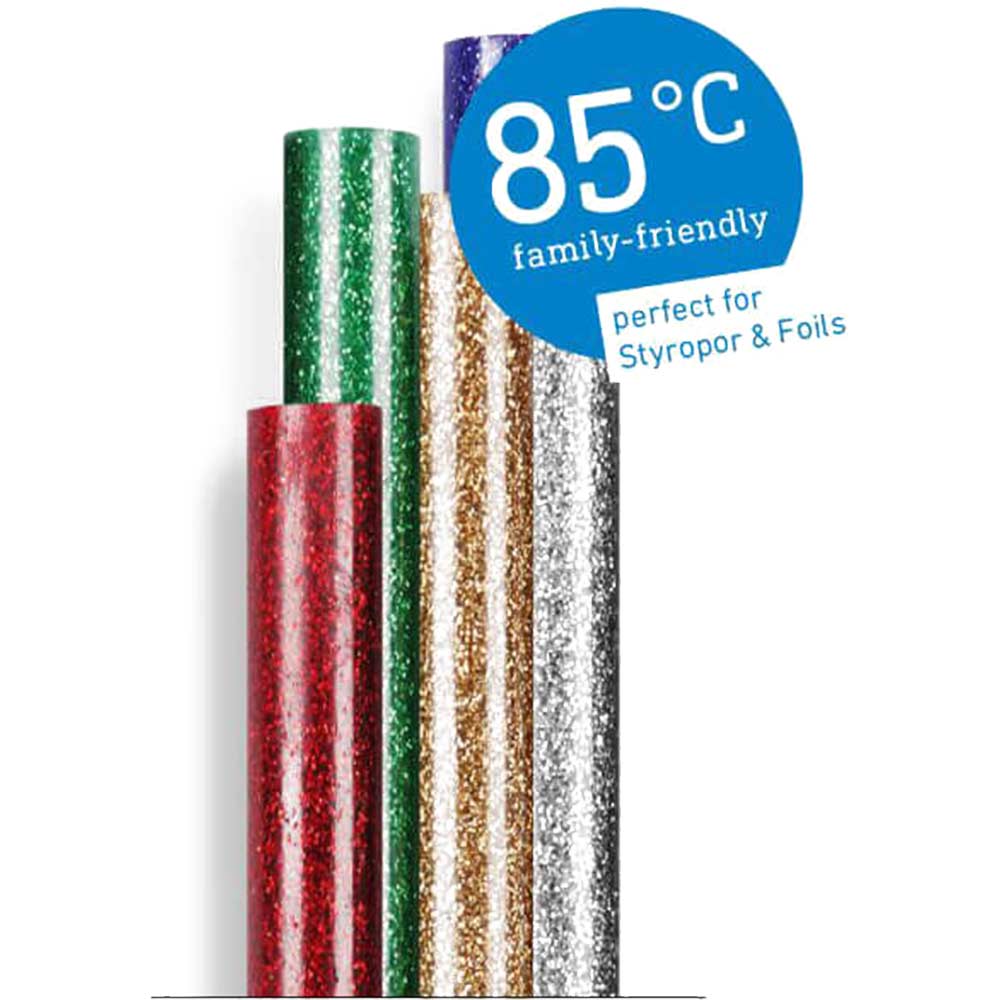 Click to view product details and reviews for Steinel Assorted Glitter 85 Degree Low Temperature Glue Sticks 7mm 150mm Pack Of 16.