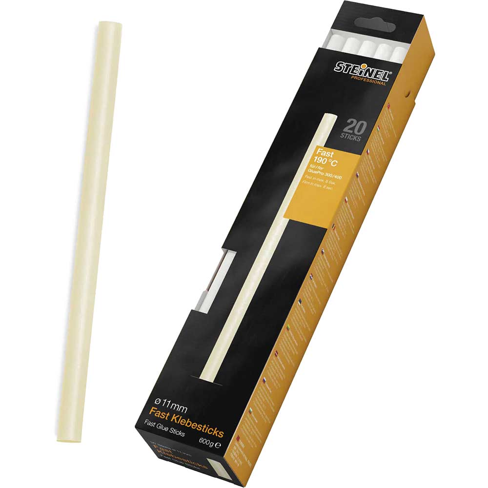 Steinel Professional Fast Glue Sticks for GluePRO 300/400 LCD 11mm 250mm Pack of 20
