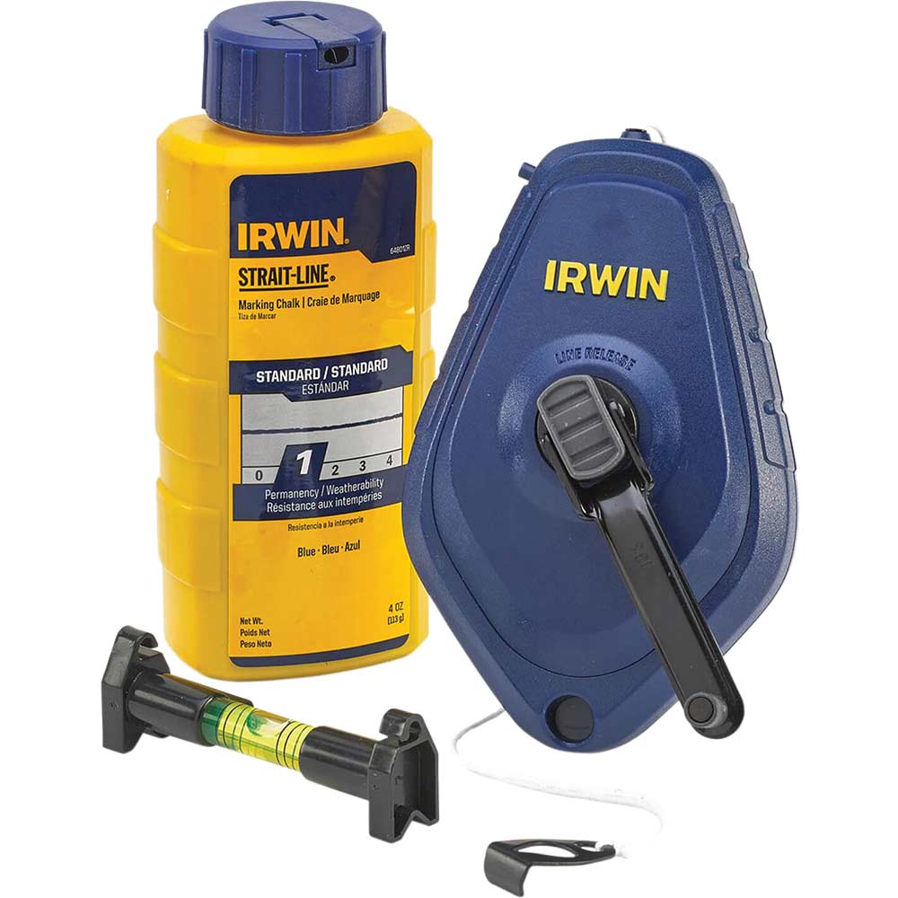 Photos - Other Hand Tools LINE Irwin StraitLine Speedline Pro Chalk  Reel Set 30m 64494LP 