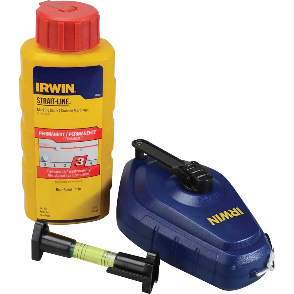 Image of Irwin StraitLine Speedline Chalk Line Reel Set 30m