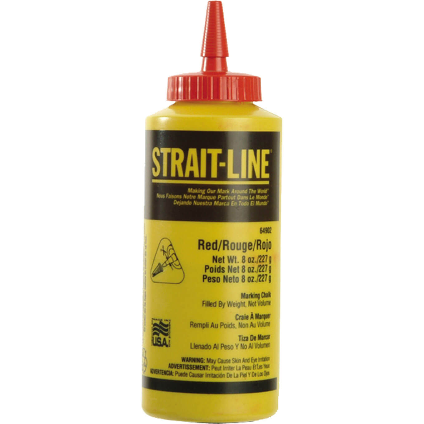 Image of StraitLine Chalk Refill Permanent Red