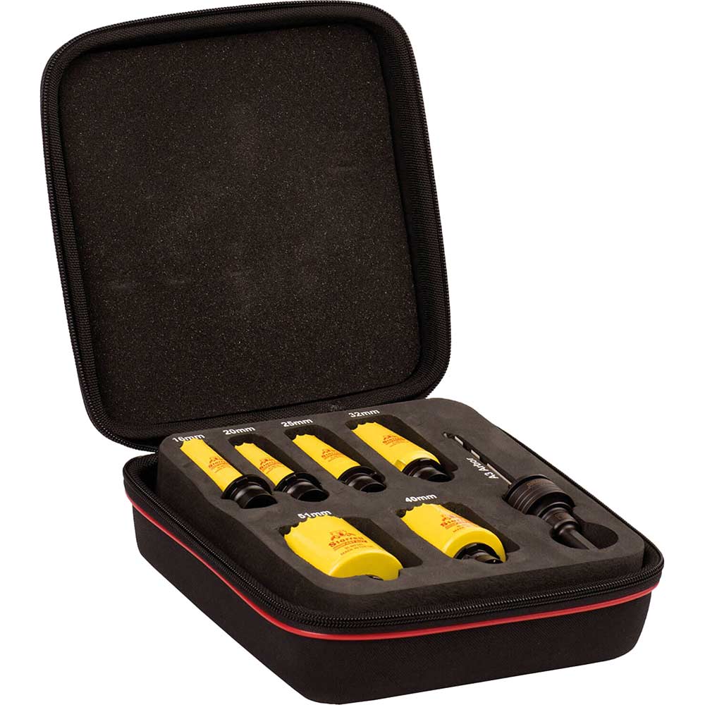 Image of Starrett KFC06071 13 Piece Electricians Ultimate Hole Saw Set