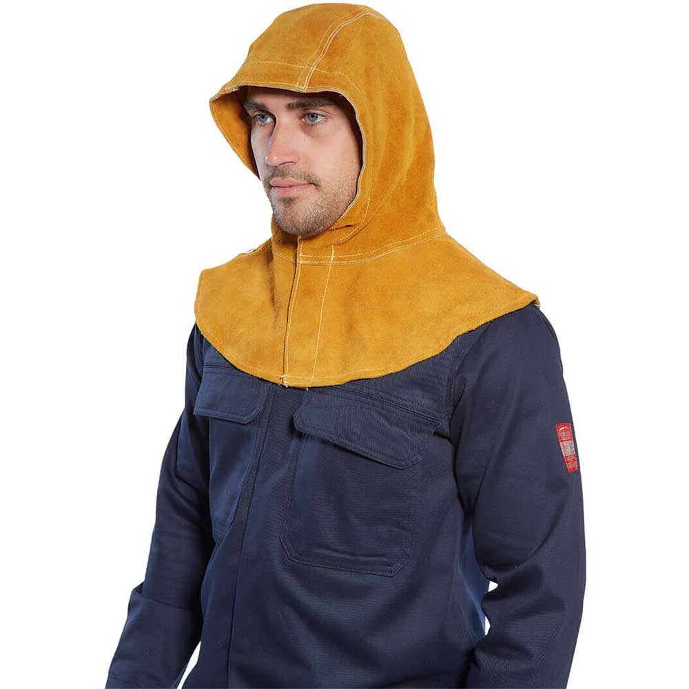 Portwest Leather Welding Hood Tan One Size