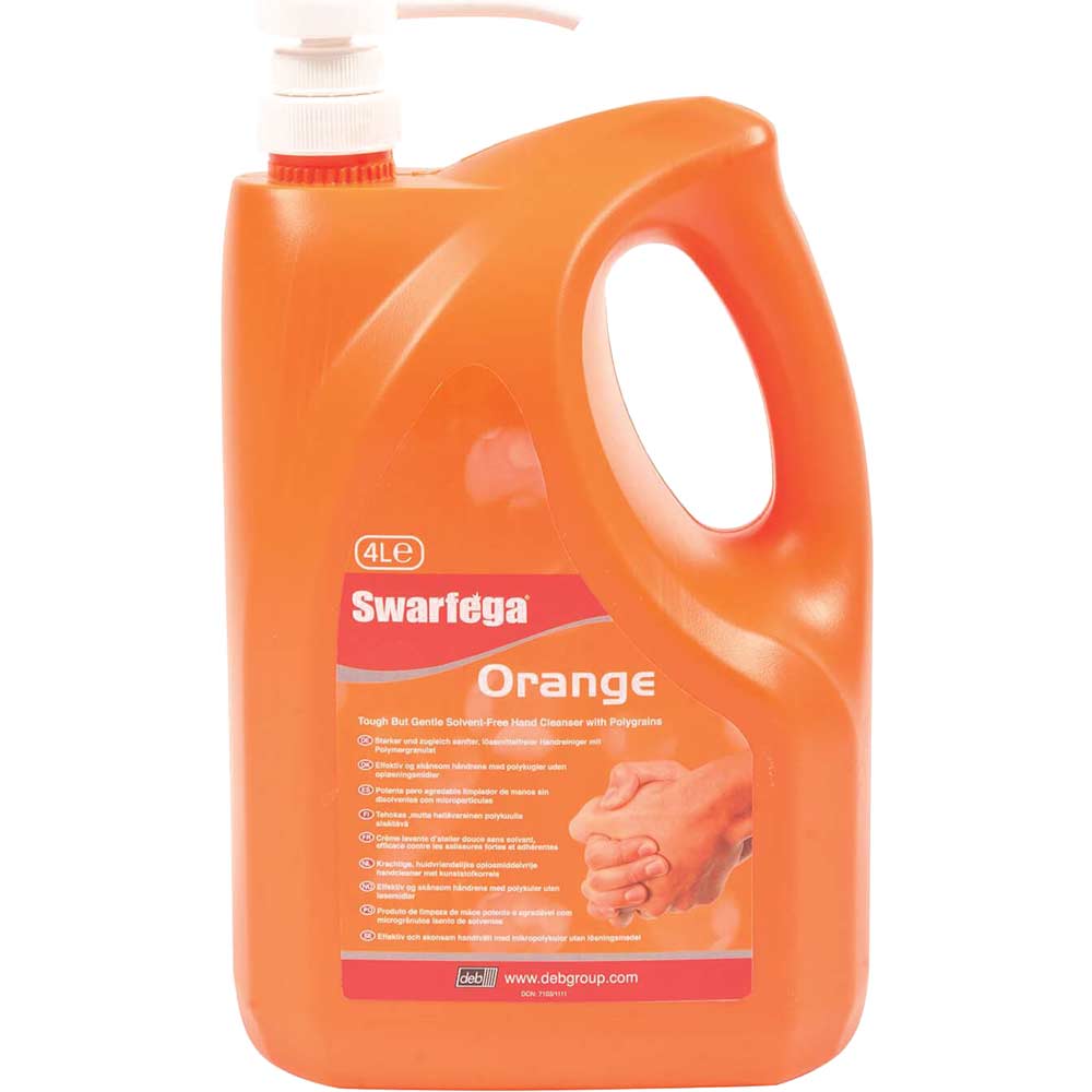 Photos - Other household chemicals Swarfega Orange Heavy Duty Hand Cleaner 4l SOR4LMP