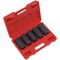 Sealey 5 Piece 1/2" Drive Hub Nut Impact Socket Set Metric  Sealey 5 Piece 1/2" Drive Hub Nut Impact Socket Set Metric