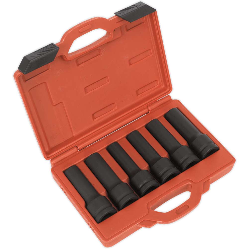Sealey 6 Piece 3/4" Drive Deep Bi Hexagon and Torx Impact Socket Set 3/4
