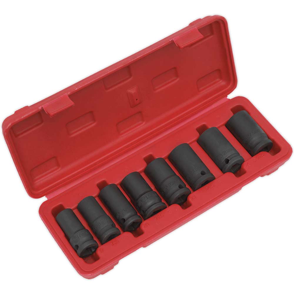 Image of Sealey 7 Piece 1/2" Drive Locking Wheel Nut Removal Set