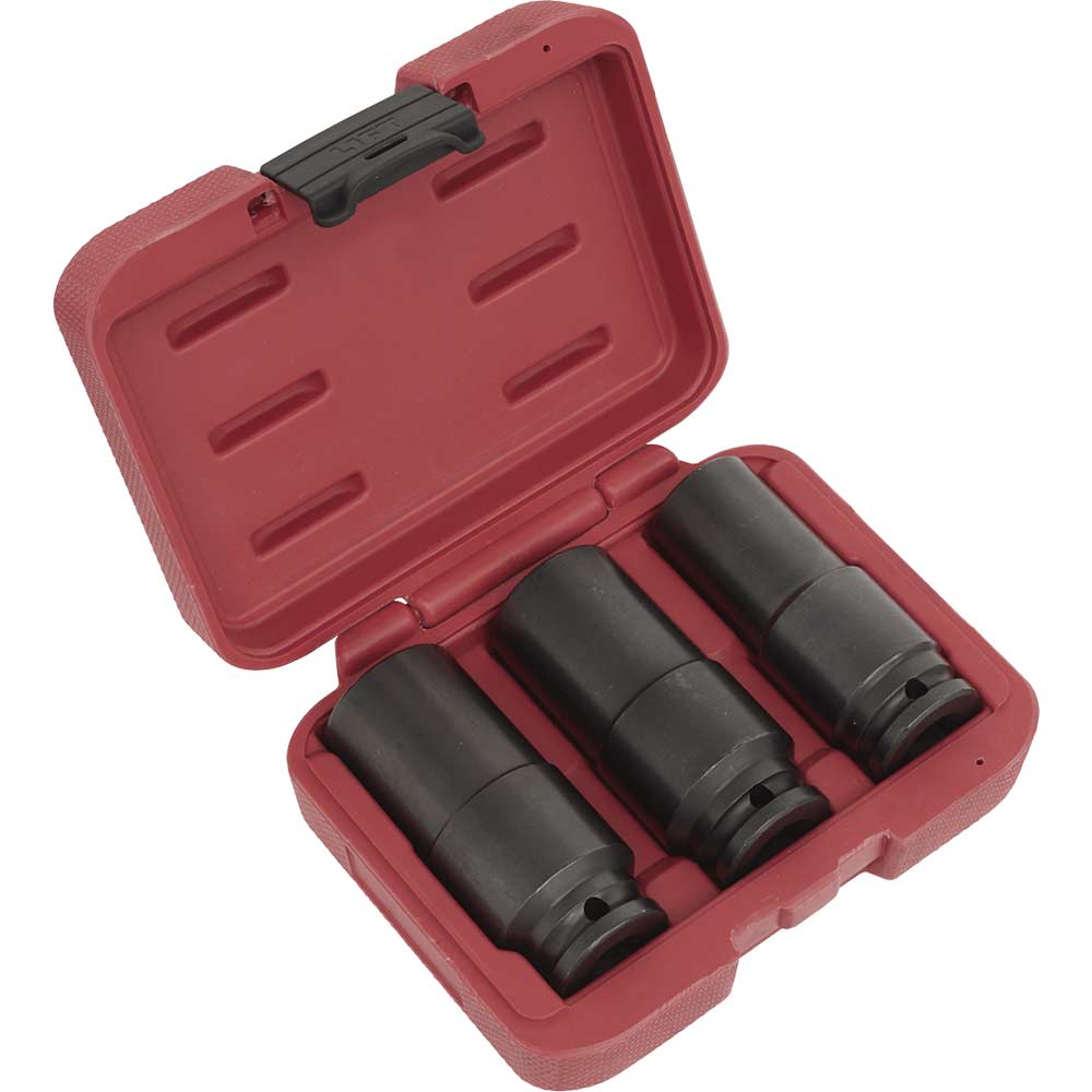 Sealey 3 Piece 1/2" Drive Weighted Impact Socket Set 1/2