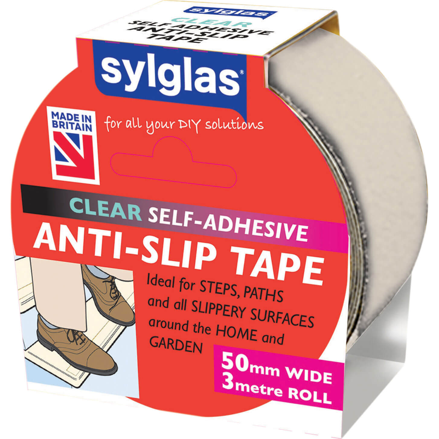 Image of Sylglas Anti SlipTape Clear 50mm 3m