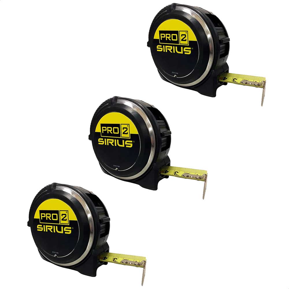 Image of Sirius 3 Piece Pro 2 Tape Measure Set