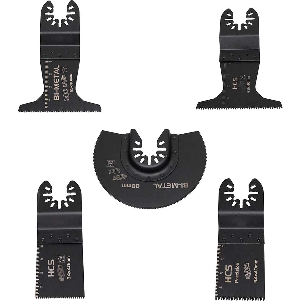 Photos - Multi Tool Blade Sirius 5 Piece Multitool Oscillating Blades Set SRSKIT1 