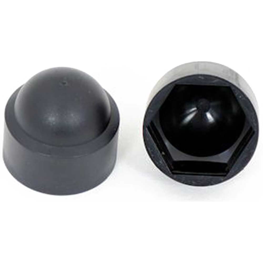 Sirius Plastic Nut Cover Cap Black M5 Pack of 100