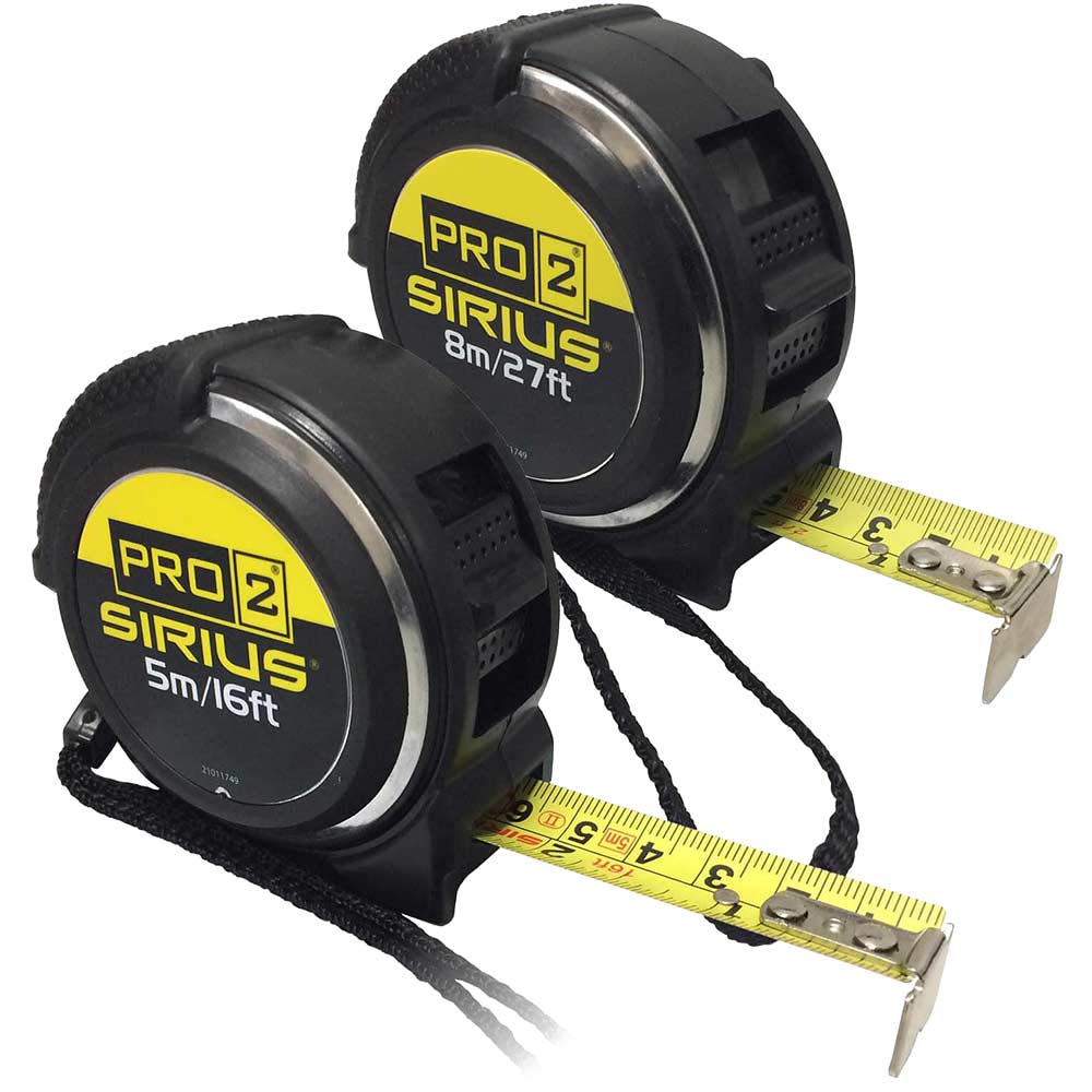 Sirius 2 Piece Pro 2 Tape Measure Set