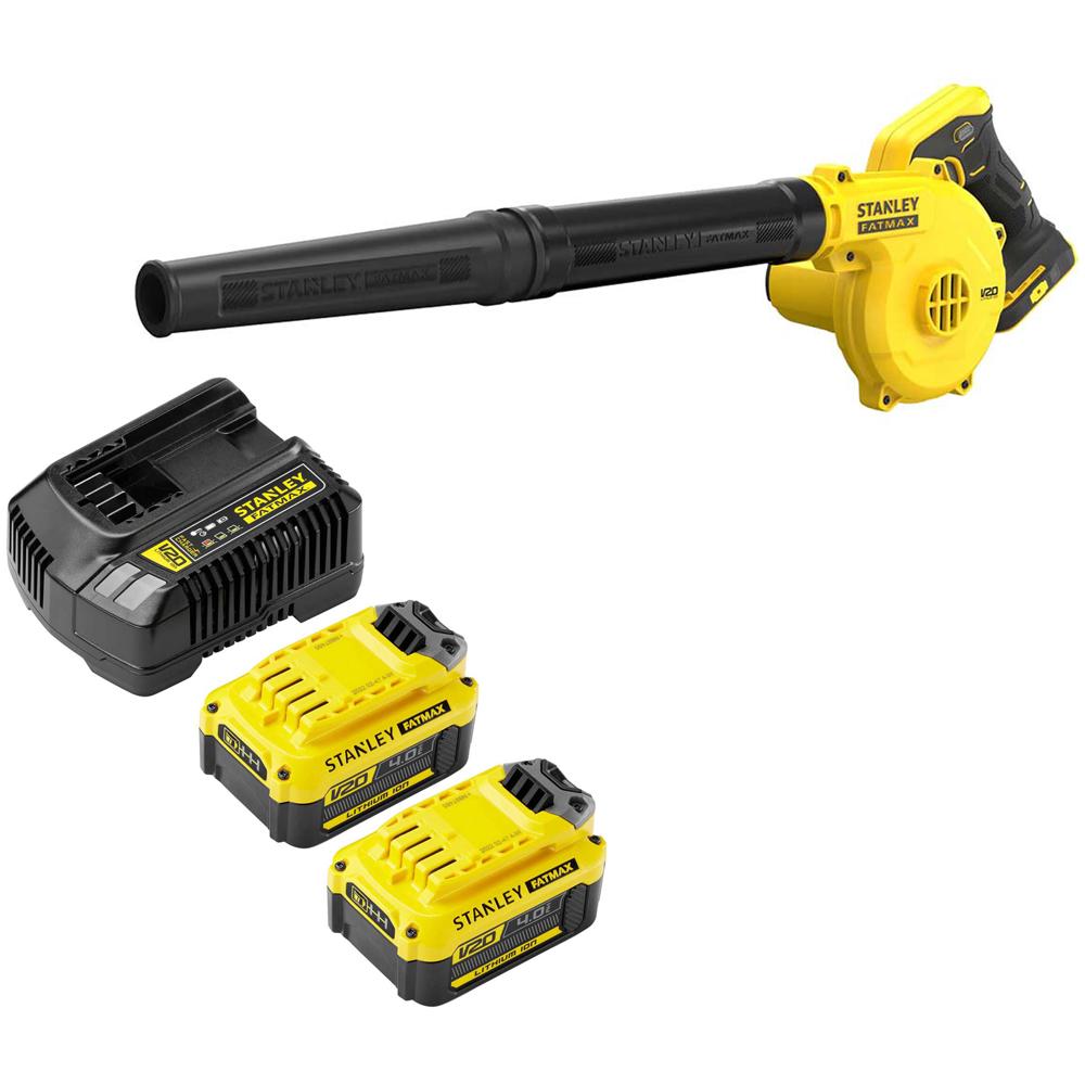 Stanley Fatmax V20 Sfmcbl01 18v Cordless Jobsite Blower 2 X 4ah Li-ion Charger No Case