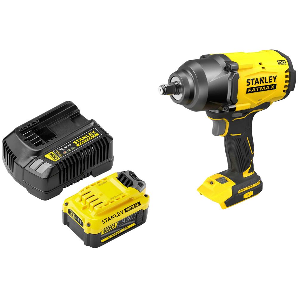 Stanley Fatmax V20 SFMCF940 18v Cordless Brushless High Torque 1/2" Impact Wrench 1 x 4ah Li-ion Charger No Case