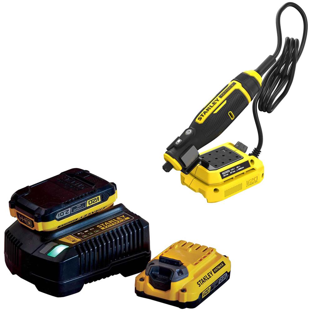 Stanley Fatmax V20 Sfmce030 18v Cordless Rotary Multi Tool 2 X 2ah Li-ion Charger No Case