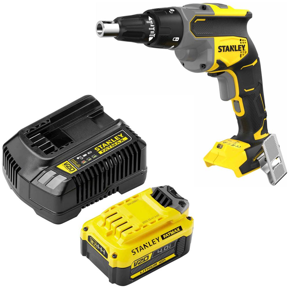 Stanley Fatmax V20 Sfmcf600 18v Cordless Drywall Screwdriver 1 X 4ah Li-ion Charger No Case