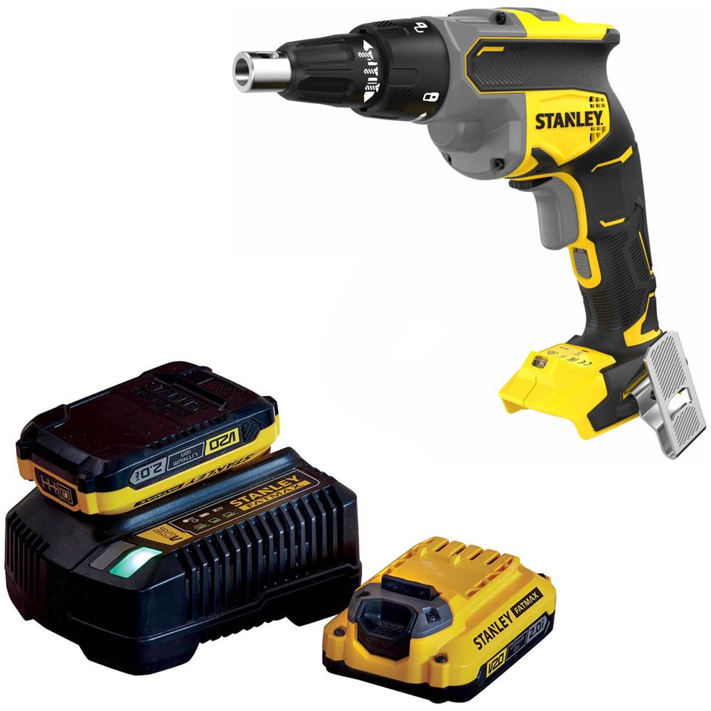 Stanley Fatmax V20 Sfmcf600 18v Cordless Drywall Screwdriver 2 X 2ah Li-ion Charger No Case