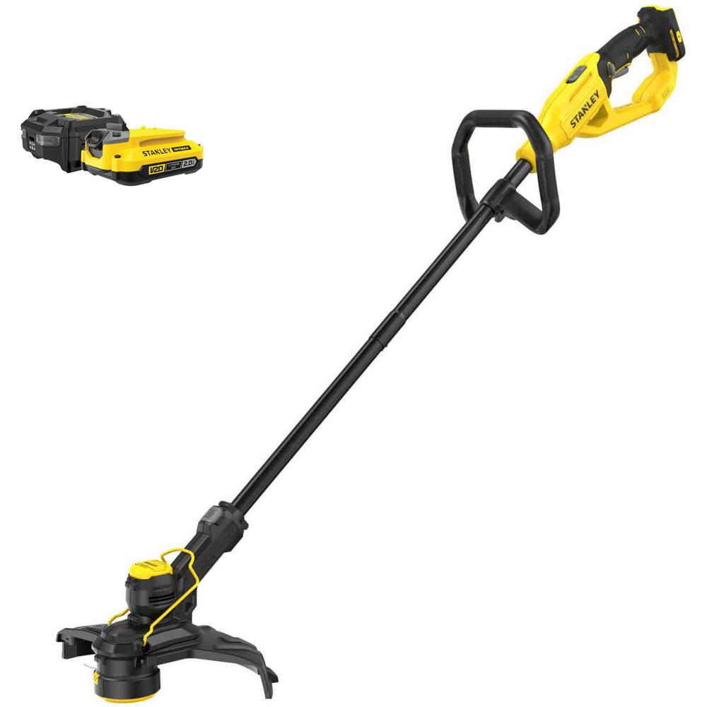 Stanley FatMax V20 STCST933 18v Cordless Grass Trimmer 330mm 1 x 2ah Li-ion Battery Charger