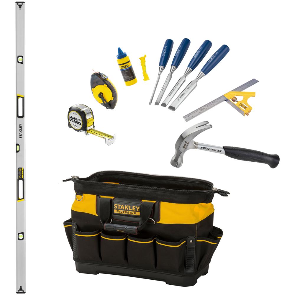 Stanley 7 Piece Carpenters Essential Tool Kit