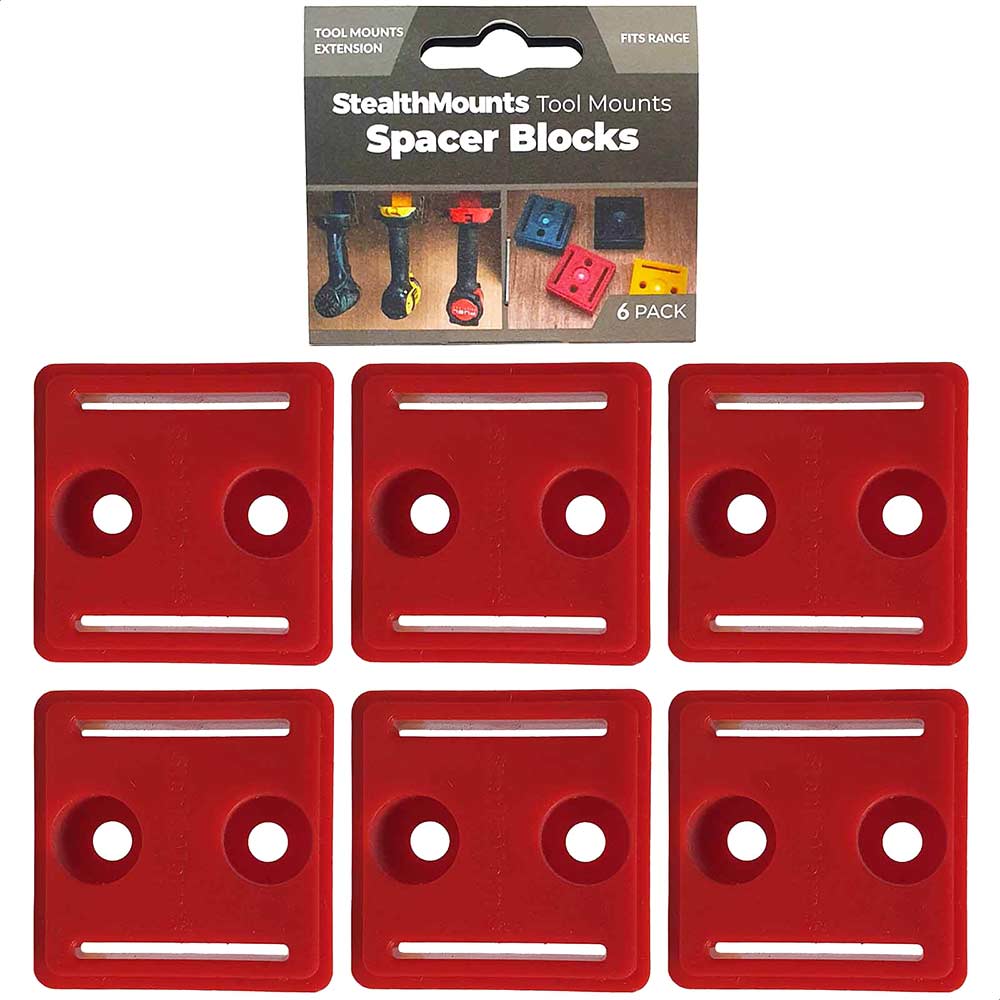 Stealth Mounts Tool Mounts Spacer Blocks Red
