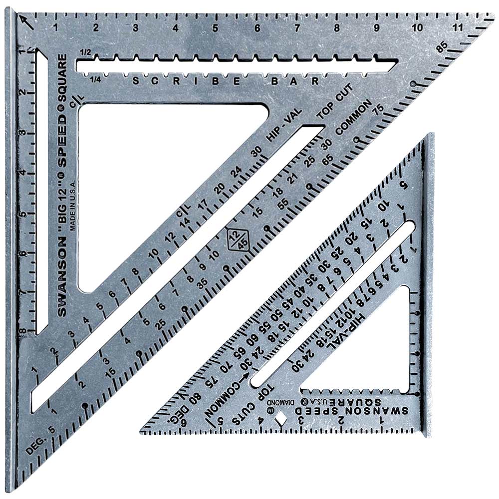 Image of Swanson 2 Piece Carpenters Speed Square Imperial