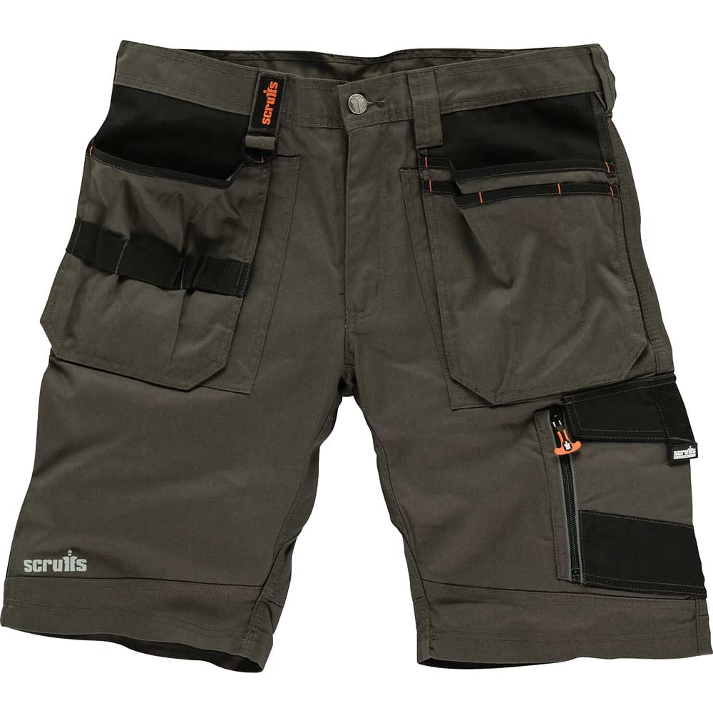 Scruffs Mens Holster Trade Shorts Slate 32