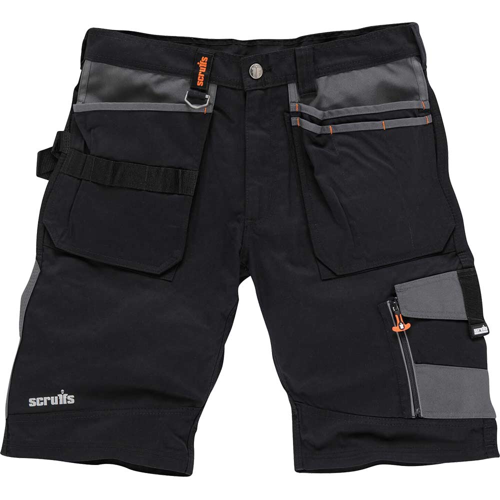 Scruffs Mens Holster Trade Shorts Black 32