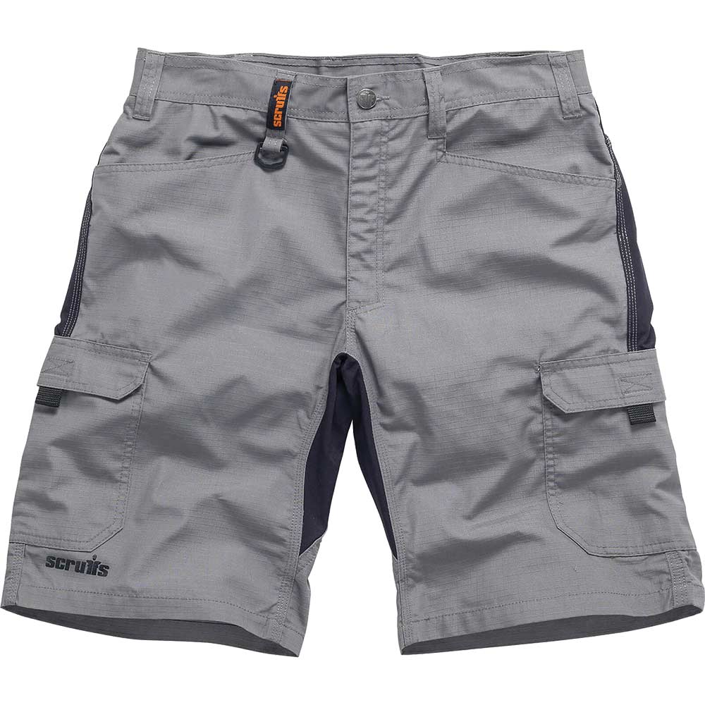 Image of Scruffs Trade Ripstop Stretch Work Flex Shorts Graphite 30"